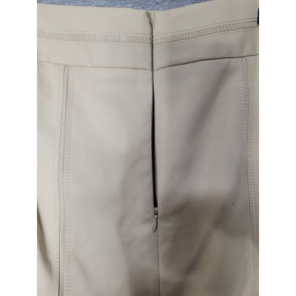 White House Black Market Tan Beige Perfect Form Knee Length Pencil Skirt Sz 2 - Picture 5 of 9
